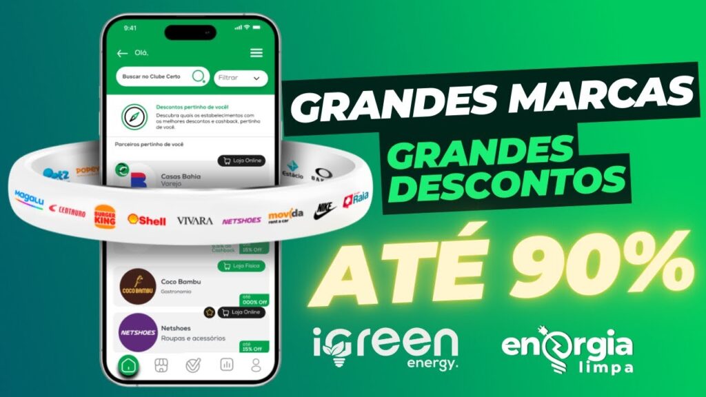 iGren Club é um clube de benefícios que dá descontos a clientes e licenciados iGreen Energy em centenas de lojas pelo Brasil.